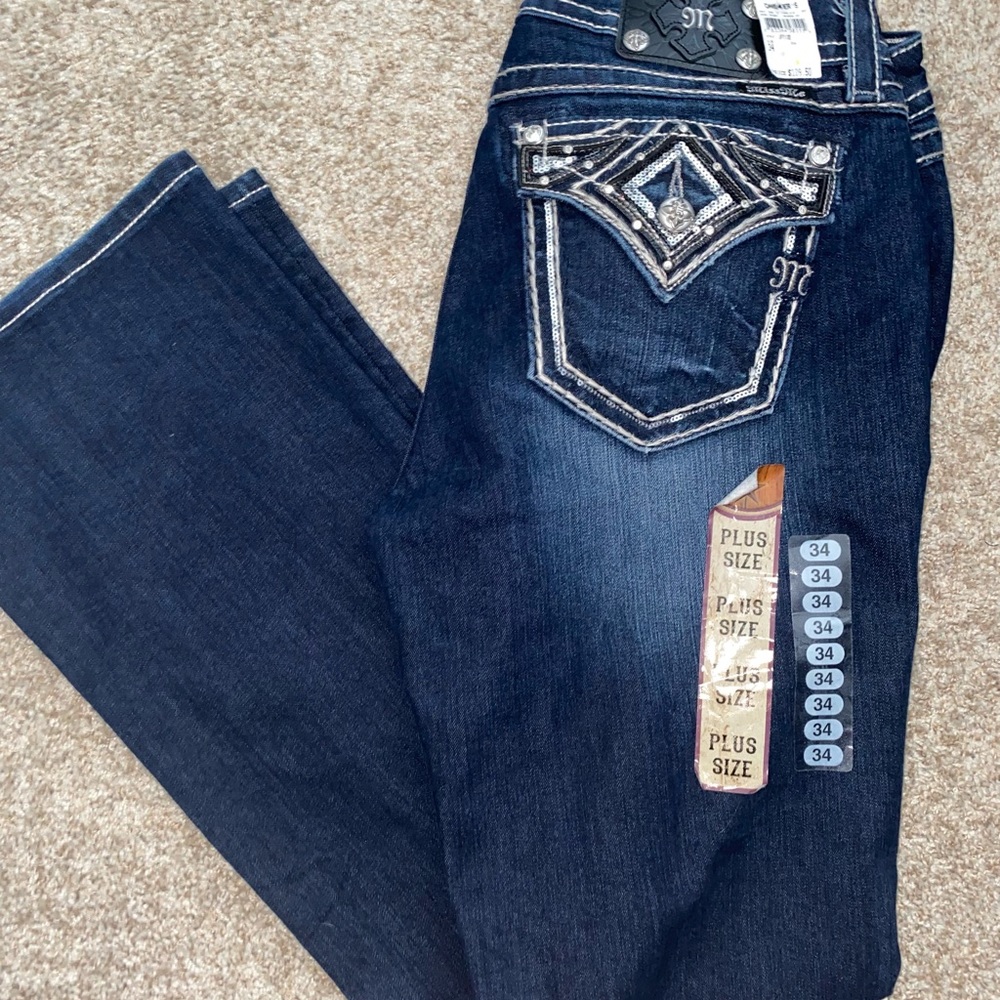 NWT Miss Me Size 34 Boot Jeans